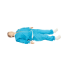Full-sized adult CPR training manikin with 10-inch wireless control tablet