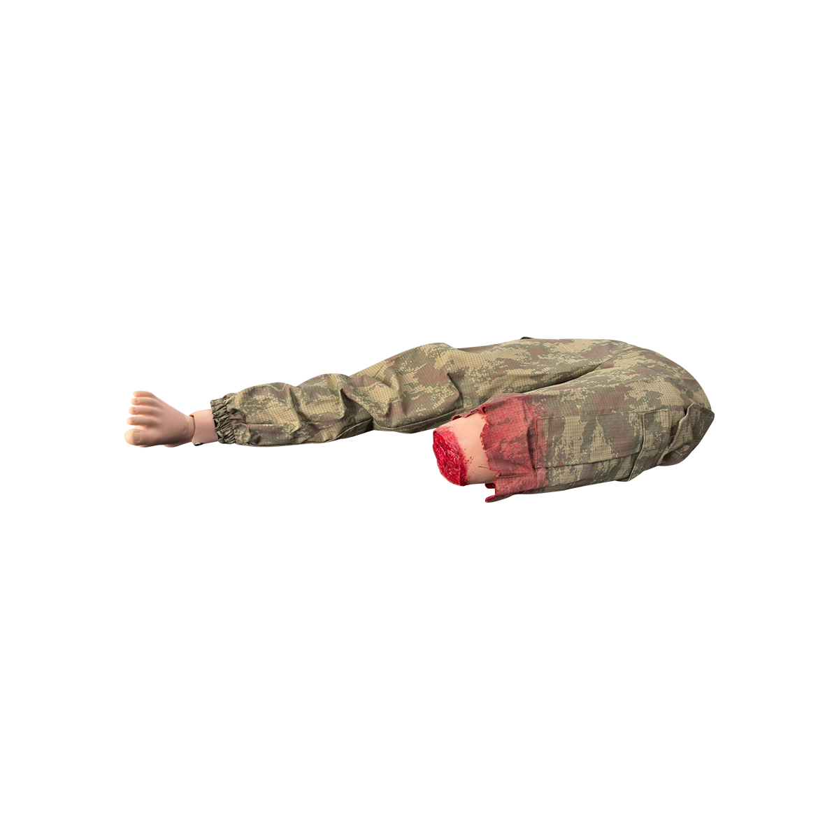 st171 Bleeding control leg trainer featuring adult amputated leg model for trauma response